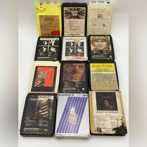Vintage 8-Track Music Cartridge Lot - Mixed Artists